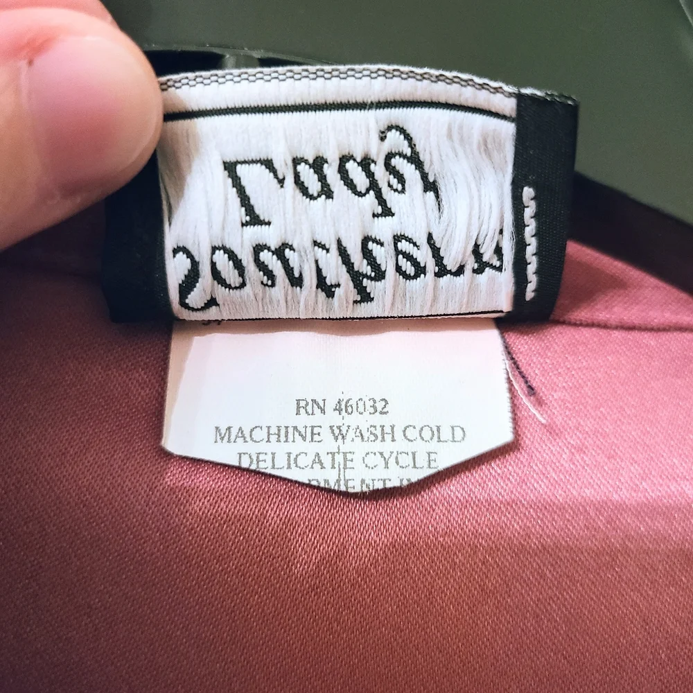 EUC Southern Lady Mauve-Pink Floral Embroidery Short Collar Suede Texture Jacket - Picture 2 of 4